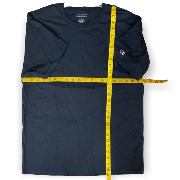 Champion Men’s Logo Tee Shirt Classic Crew Neck Short Sleeve Navy Blue Large - Picture 5 of 11